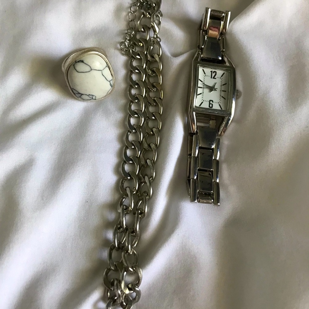 3 piece silver jewelry bundle
